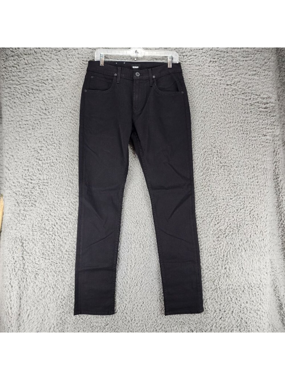 Hudson Jeans Mens 30x34 Black Blake Stretch Denim Slim Straight *NWT*